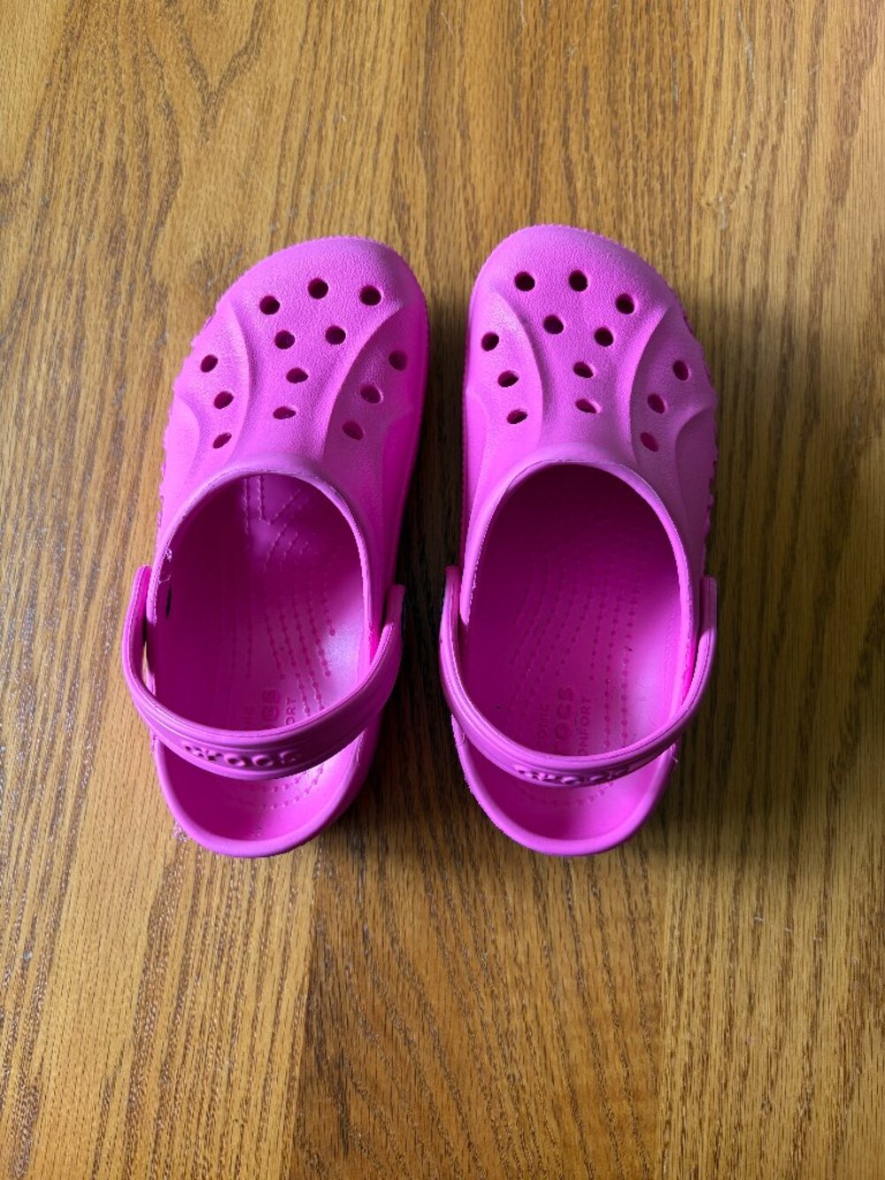 Crocs Kids Size 13 Pink Classic Clogs Girls Slip On Shoes Lightweight